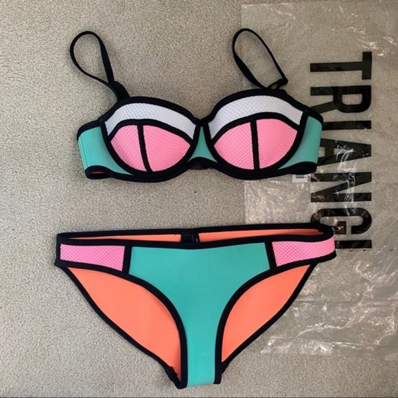 TRIANGL Poppy Flamingo Fling Bikini BOTTOM ONLY - Picture 1 of 3
